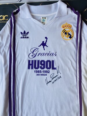 Hugo Sánchez Signed Real Madrid Jersey Beckett COA Masterpiece