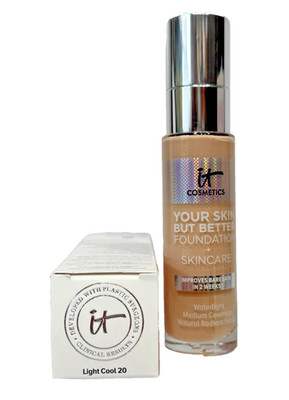 IT Cosmetics Your Skin But Better  Foundation + Skincare - Light Cool 20 New