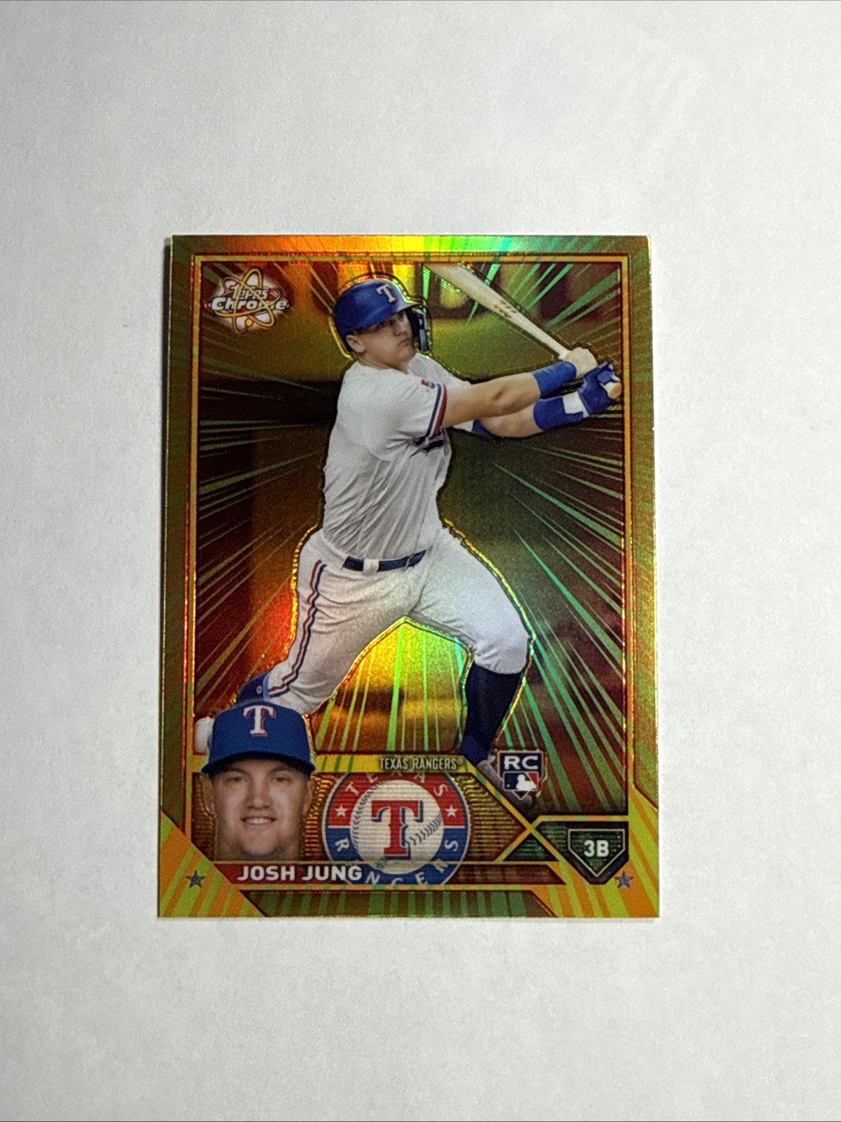 2023 Topps Chrome Josh Jung Rookie RC Radiating Rookies Texas Rangers