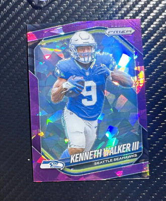 Panini Prizm 2025 Kenneth Walker III Seahawks #272 Purple Cracked Ice /225