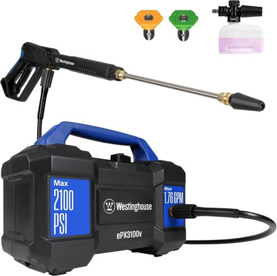 #ad ePX3100v Electric Pressure Washer 2100 Max PSI 1.76 Max GPM $129.00