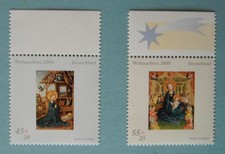 2 Weihnachtsbriefmarken von 2005; postfrisch; 45 + 55 ct. + Zuschläge