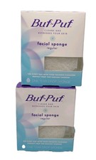 2 PACK Buf-Puf Facial Sponge, Regular