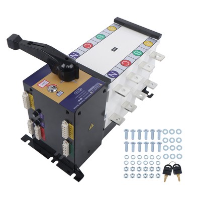 Industrial Automatic Transfer Switch 400A 4Poles 110V 220V Grid to AC Generator