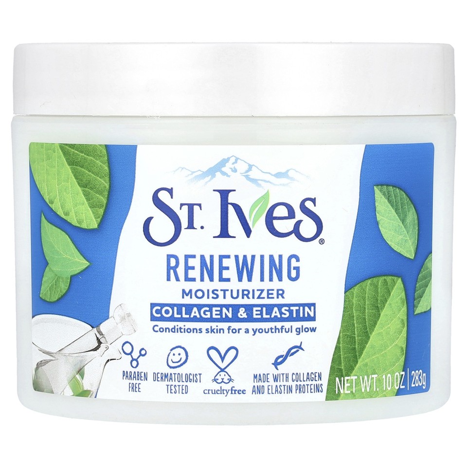 Renewing Moisturizer, Collagen & Elastin, 10 oz (283 g)