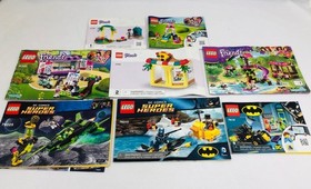 Lego Instruction Manuals Huge Mixed Lot Of 40+ Minecraft, Star Wars, DC, Marvel