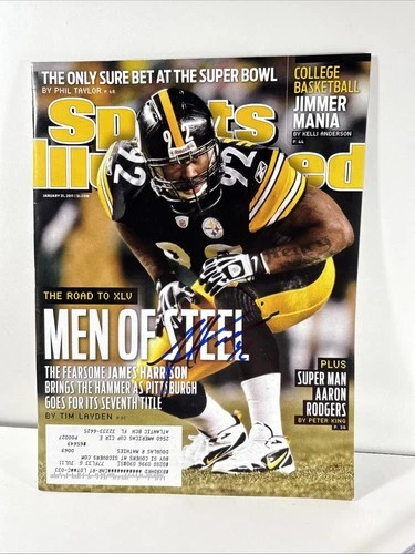 Pittsburgh Steelers James Harrison Autographed Sports Illustrated Signed NFL