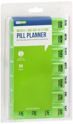 Ezy Dose Medtime Planner Weekly 4x/Day with Pop-Outs Medium 6x 1 EA