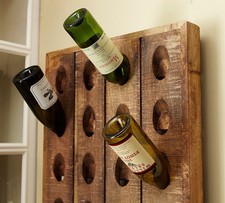 Pottery Barn Mango Wood Riddling Rack/Wine Ra...