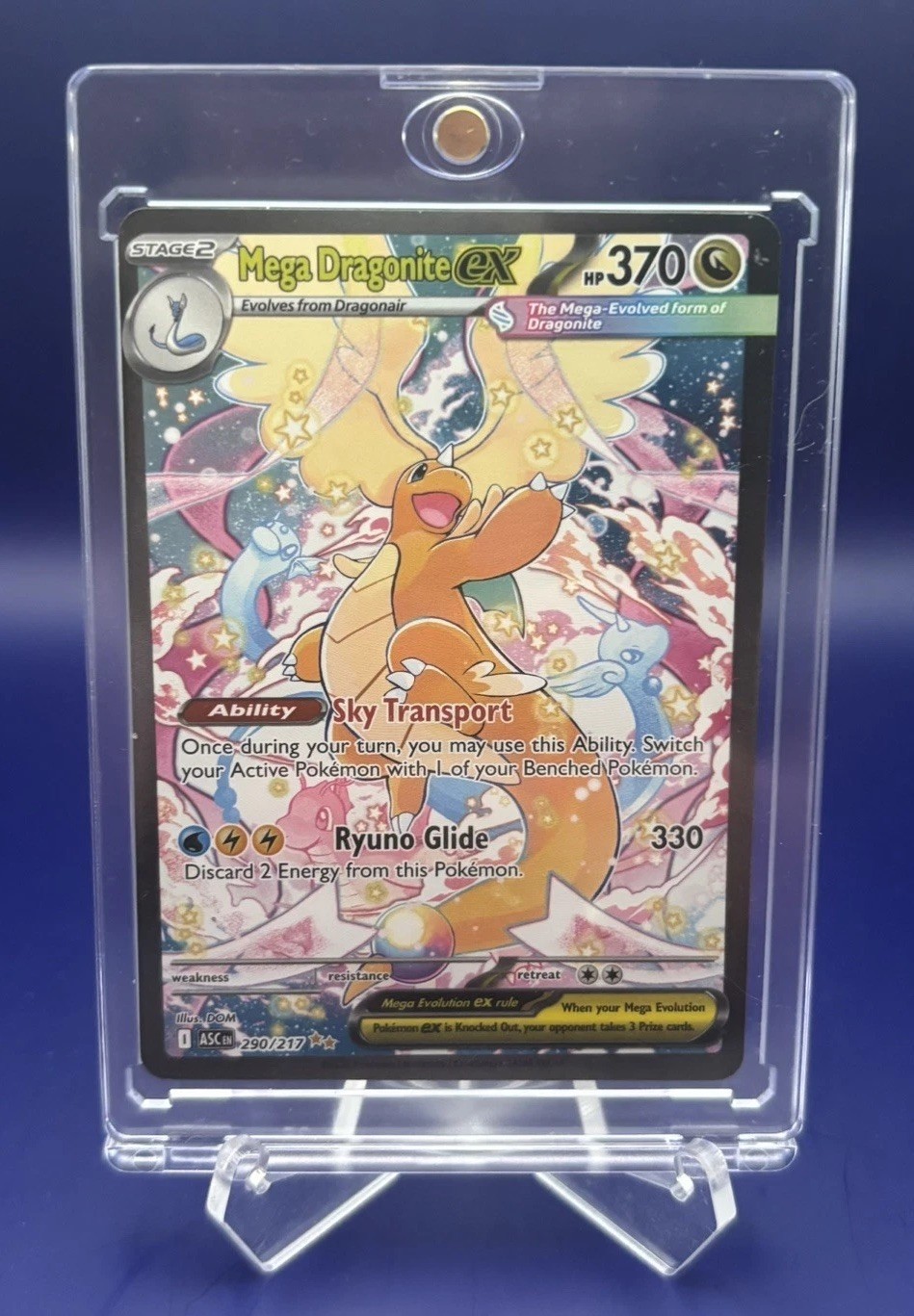 Pokemon Mega Dragonite ex Ascended Heroes 290/217 Special Illustration Rare TCG