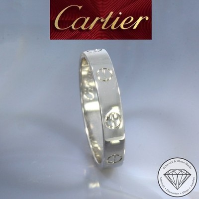 Wert 1490   CARTIER Love Ring 750 18 Karat Weiß Gold xxyy
