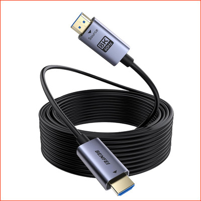 HDMI 2.1 Glasfaserkabel 30m 8K 60Hz 4K 240Hz 48Gbps High Speed für Fernseher PC