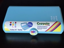 NEW Caboodles Take It Tote Crayola Limited Edition Blue Storage Mirror Target