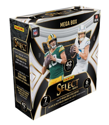 2024 Panini Select Football NFL Trading Cards Mega Box - 10 Prizms