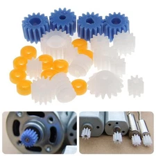 Gear Set DIY Model Model Kits White 26 Pcs Blue Car Accessories DIY Craft Parts