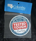 Columbia Tested Tough Vinyl Sticker Red White Blue Glossy Winter Sport