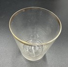 Pre-pro etched Shot Glass - POPEL & GILLER Warsaw IL Hancock County Brandy  — photo 2