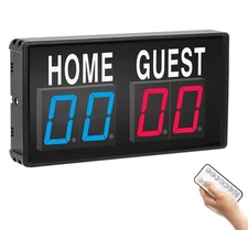 Electronic Score Keeper Scoreboard with Remote for Cornhole Basketball Ping P...