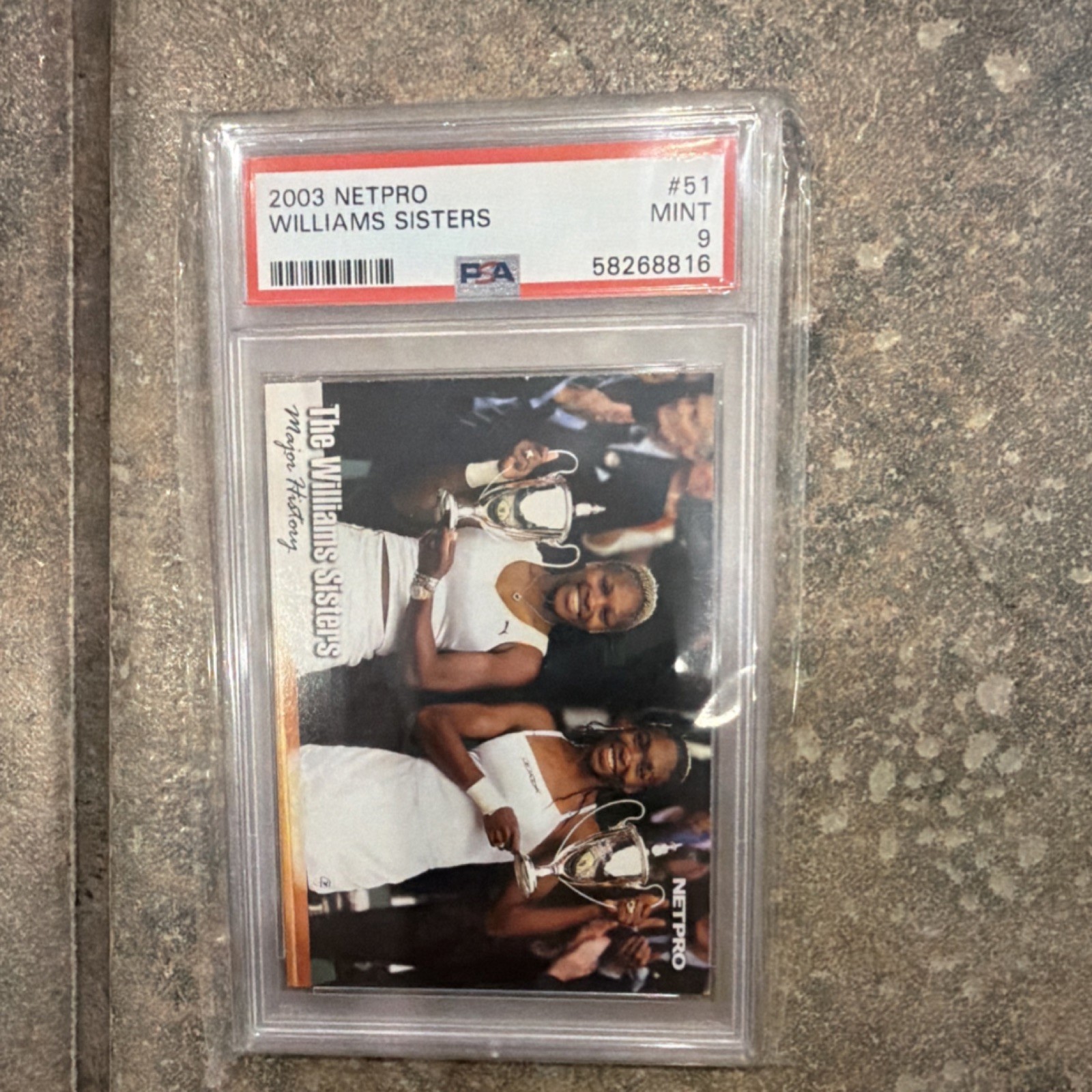 NetPro 2003 Williams Sisters #51 Rookie PSA 9 Serena Venus Tennis Card