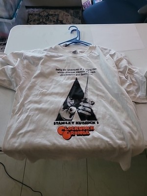 Rare Vintage Clockwork Orange Alex Stanley Kubrick Anthony Burgess Movie T Shirt