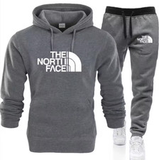 New Winter Men'S tracksuit,Casual Long-Sleeved Sweatshirt Sportswear 2-Piece Set