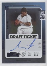 2021 Panini Contenders Rookie Draft Ticket Blue 16/99 Sixto Sanchez Auto 8d2
