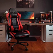 Ergonomic Red Gaming Chair for Adults, 330 lbs PC Computer Chair, Racing Office