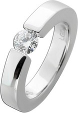 Brillant Spannring 0.50ct F VSI Silber 925 Lab Grown Diamant