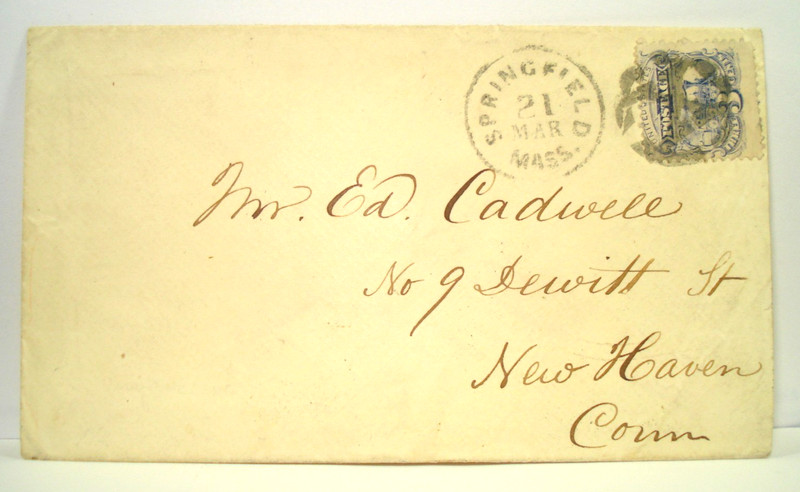 U.S. #114 Fancy ROMAN X TEN Cancel SPRINGFIELD MASS Cover GORGEOUS