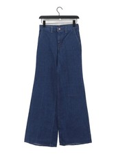 Wrangler Women's Jeans W 28 in Blue 100% Cotton Wide-Leg