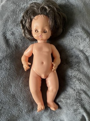Seltene Vintage RATTI Made in Italy Vinyl Baby Junge Puppe-anatomisch korrekt 1960er