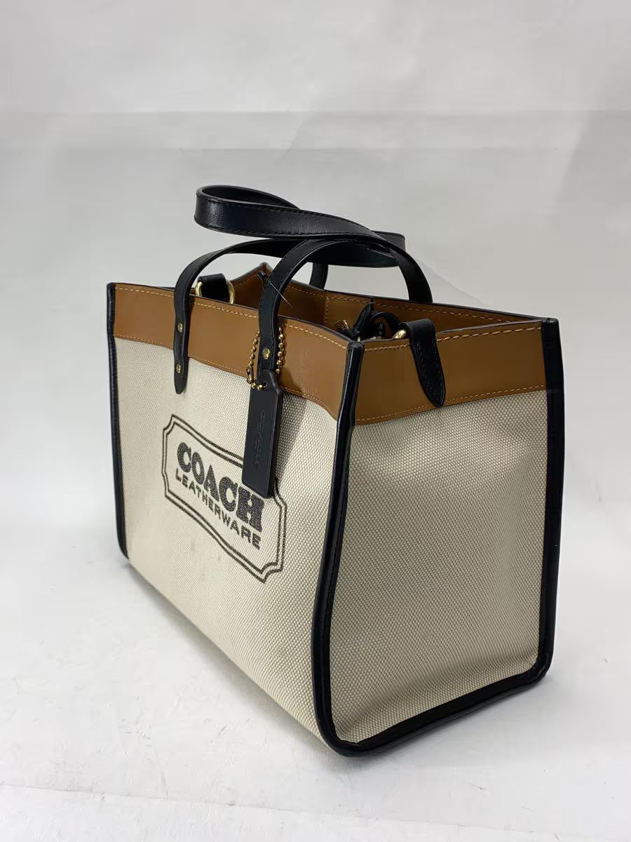 COACH Tote Bag Canvas Beige 89488 from Japan