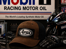 Arai Helmet Hat, Removable Metal Patch, Snapback