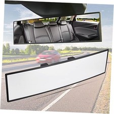 JoyTutus Rear View Mirror, Universal 11.81 Inch Panoramic Convex Clear 1 PCS