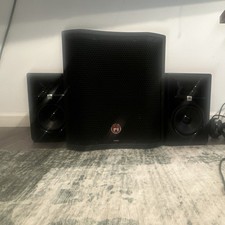 Harbinger Vari Series PA Speaker System Wired Black Subwoofer Two Monitors