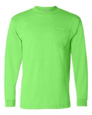 Bayside Unisex USA-Made 50/50 Long Sleeve Pocket T-Shirt - 1730
