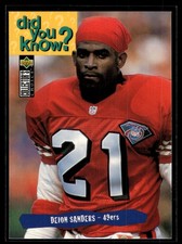 Deion Sanders 1995 Collector's Choice B Card #48