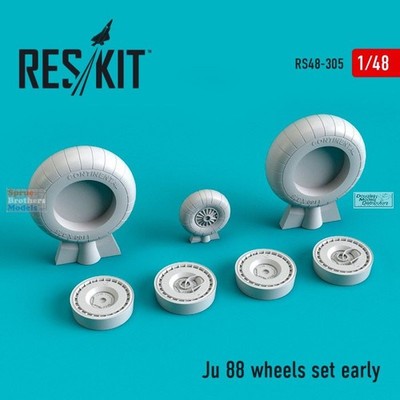 RESRS480305 1:48 ResKit Ju-88 Early Type Wheels Set
