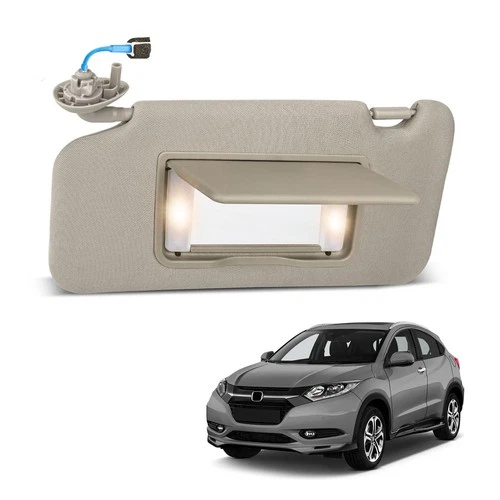 Driver Side Sun Visor for 20162022 HRV EXL LX Sport, Gray with Light Mirror