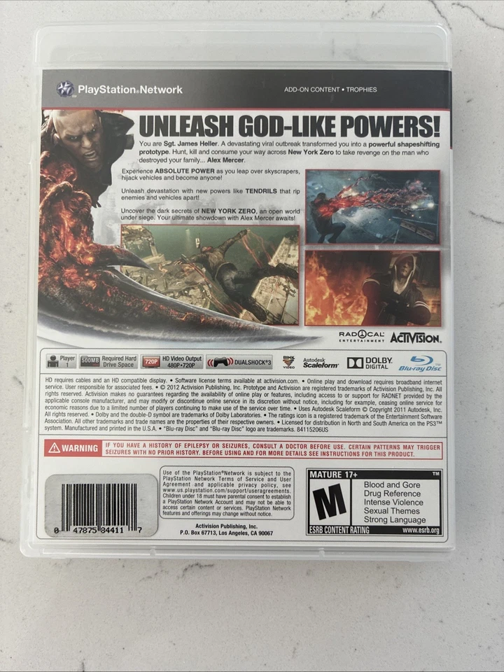 Prototype 2 Radnet Edition with Slip Cover PlayStation 3 PS3 - Image 2 of 3