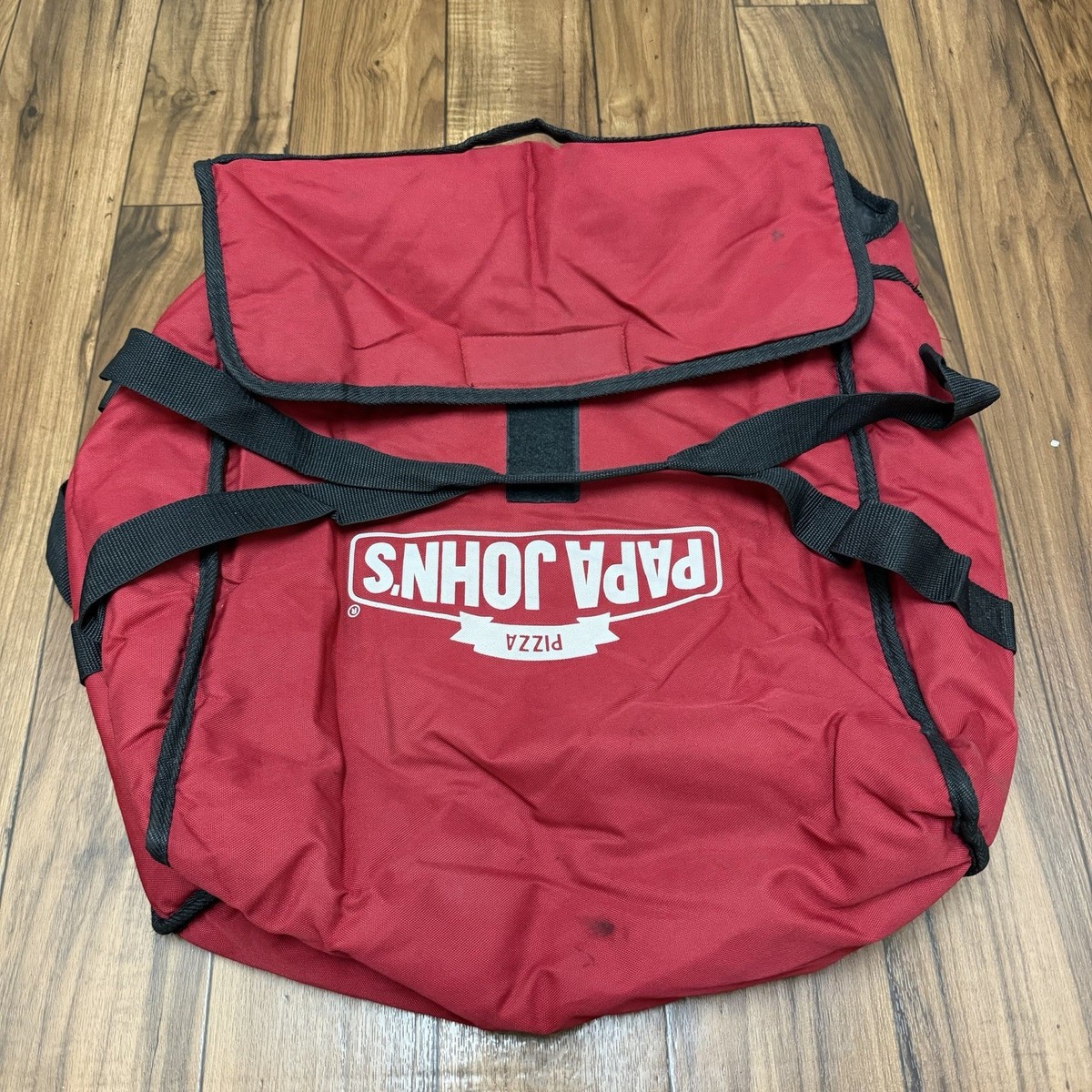 Papa John's Insulated Pizza Delivery Bag Red Restaurant Food