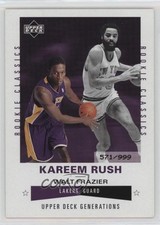 2002 Generations Rookie Classics 571/999 Kareem Rush Walt Frazier #212 HOF j2k