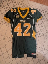 NDSU Bison Game Jersey #42 Size Large Green North Dakota State