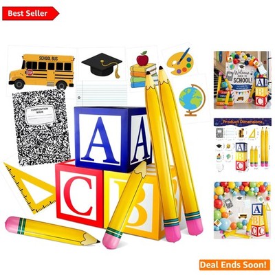 Back to School Decorations for Kindergarten Preschool Classroom, 15 pcs Large...