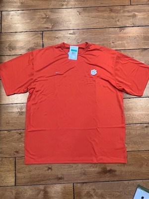 NIKE CLEMSON TIGERS FOOTBALL TEAM ORANGE T-SHIRT TEE SHIRT XL