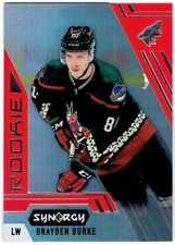2020-21 Upper Deck Synergy Rookies Red BRAYDEN BURKE #100 Arizona Coyotes UD RC
