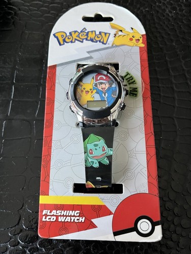 NEW Accutime Pokemon Pikachu Flashing LCD Watch (Battery replacement needed)