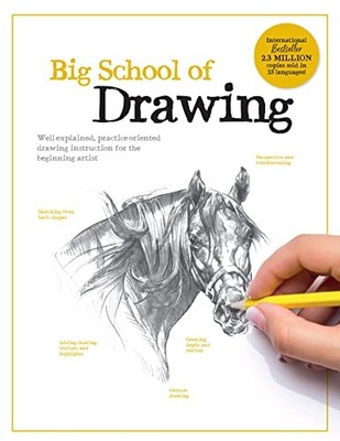 Walter Foster Creati - Big School of Drawing   Well-explained practic - G245z