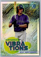 Benny Montgomery 2022 Bowman Virtuosic Vibrations #VV-17 - Colorado Rockies