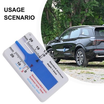 Reliable Measurement ABS Car Tire Tread Depth Gauge Meter Measuring Tool
